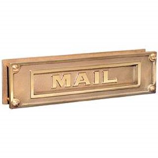 Mailbox slot in wall
