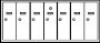 7 COMPARTMENT VERTICAL RECESSED MOUNTED-