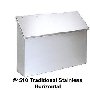Stainless Steel Horizontal Mailbox - Traditional